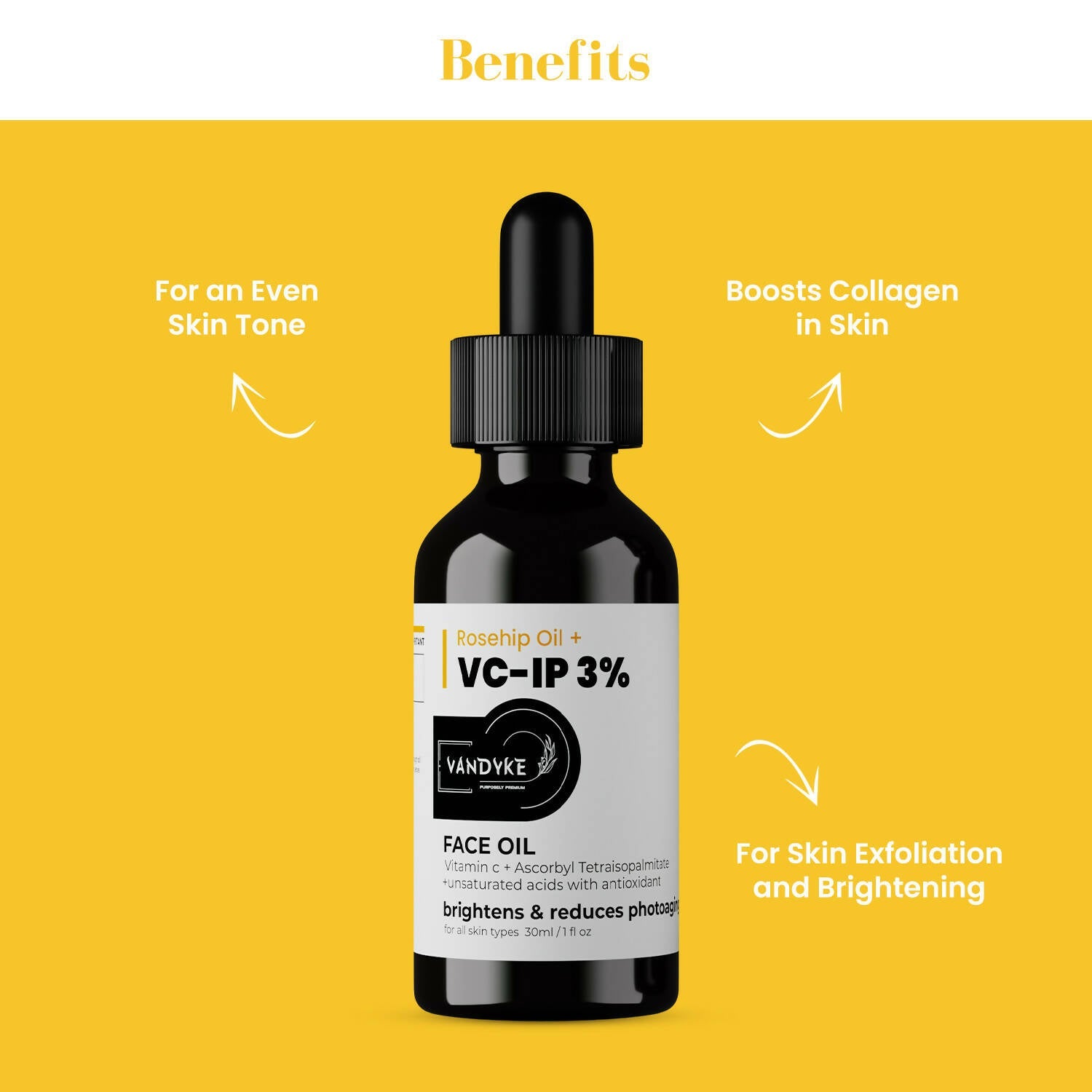 Vandyke Rosehip Oil + VC-IP 3% Face Oil