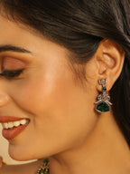 Nuyug 18K Gold Plated Emerald Elysian Layered Necklace Set