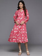 Ahalyaa Women's Traditional wear Dress - Pink - Distacart