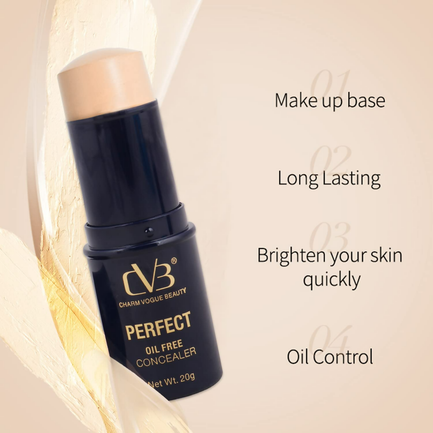 CVB C16 Perfect Oil Free Concealer Makeup Shade -02