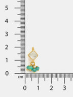 Ruby Raang Diamond Pearl Dangling Earrings - Distacart