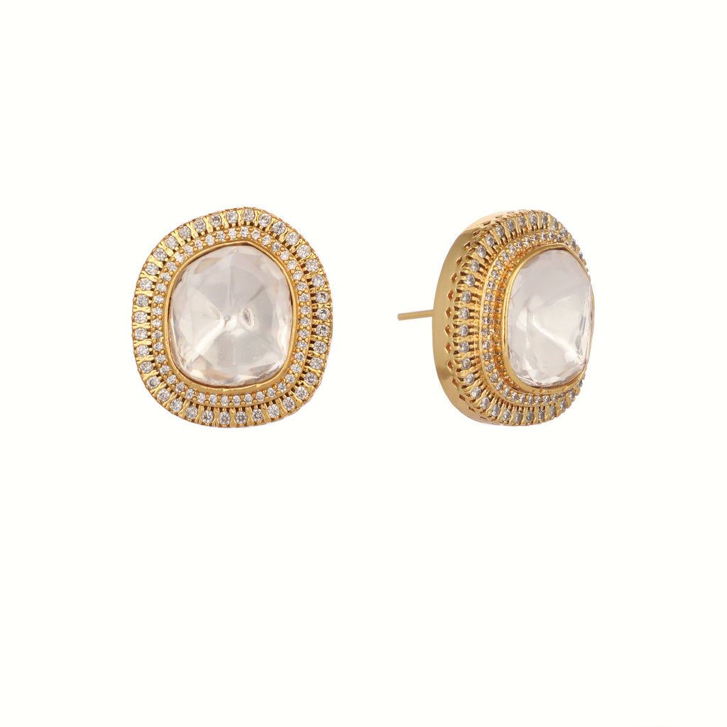 Nuyug Golden Spark Anti Tarnish studs - Distacart