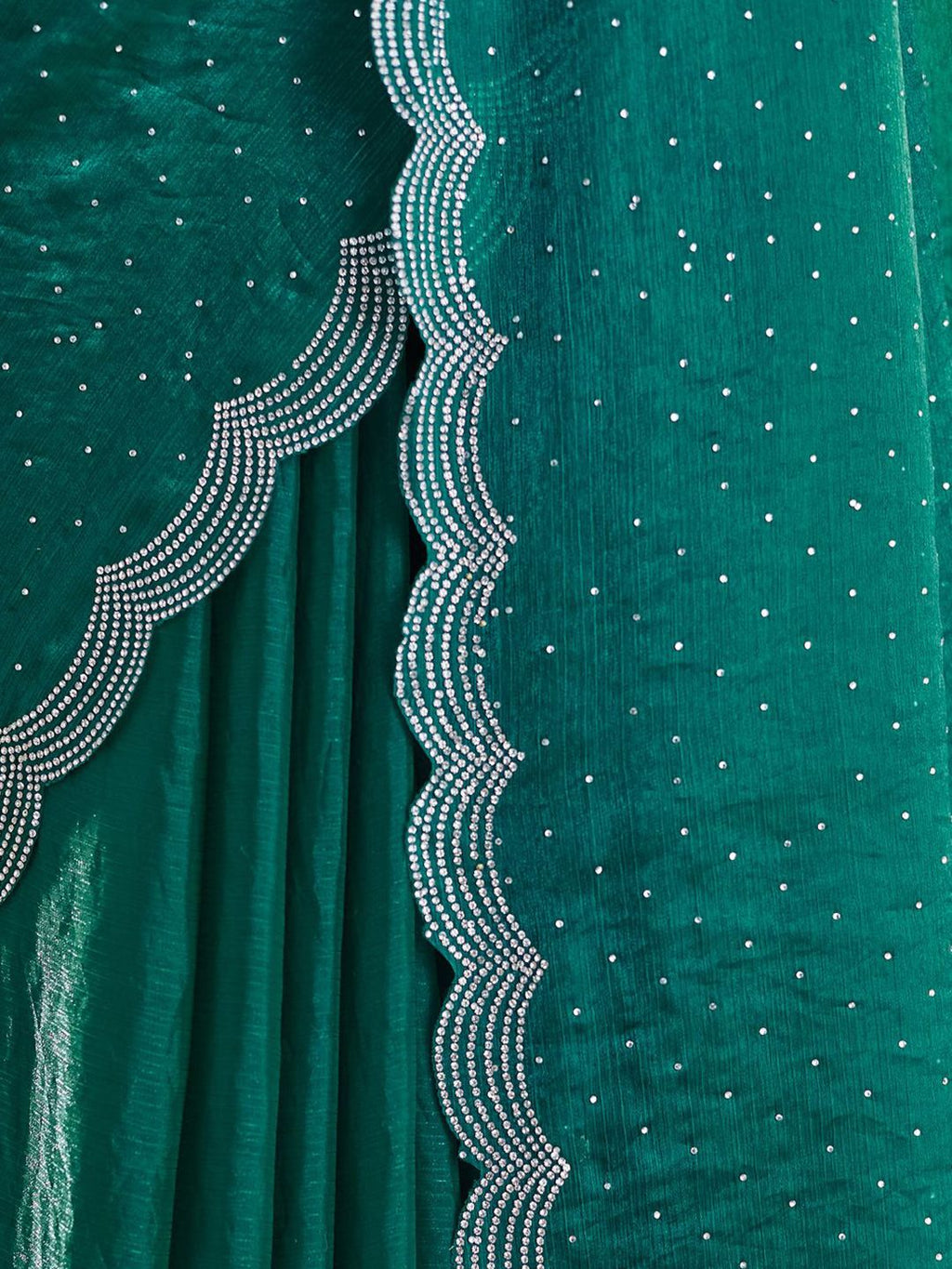 kasee Embellished Beads and Stones Pure Silk Saree