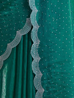 kasee Embellished Beads and Stones Pure Silk Saree