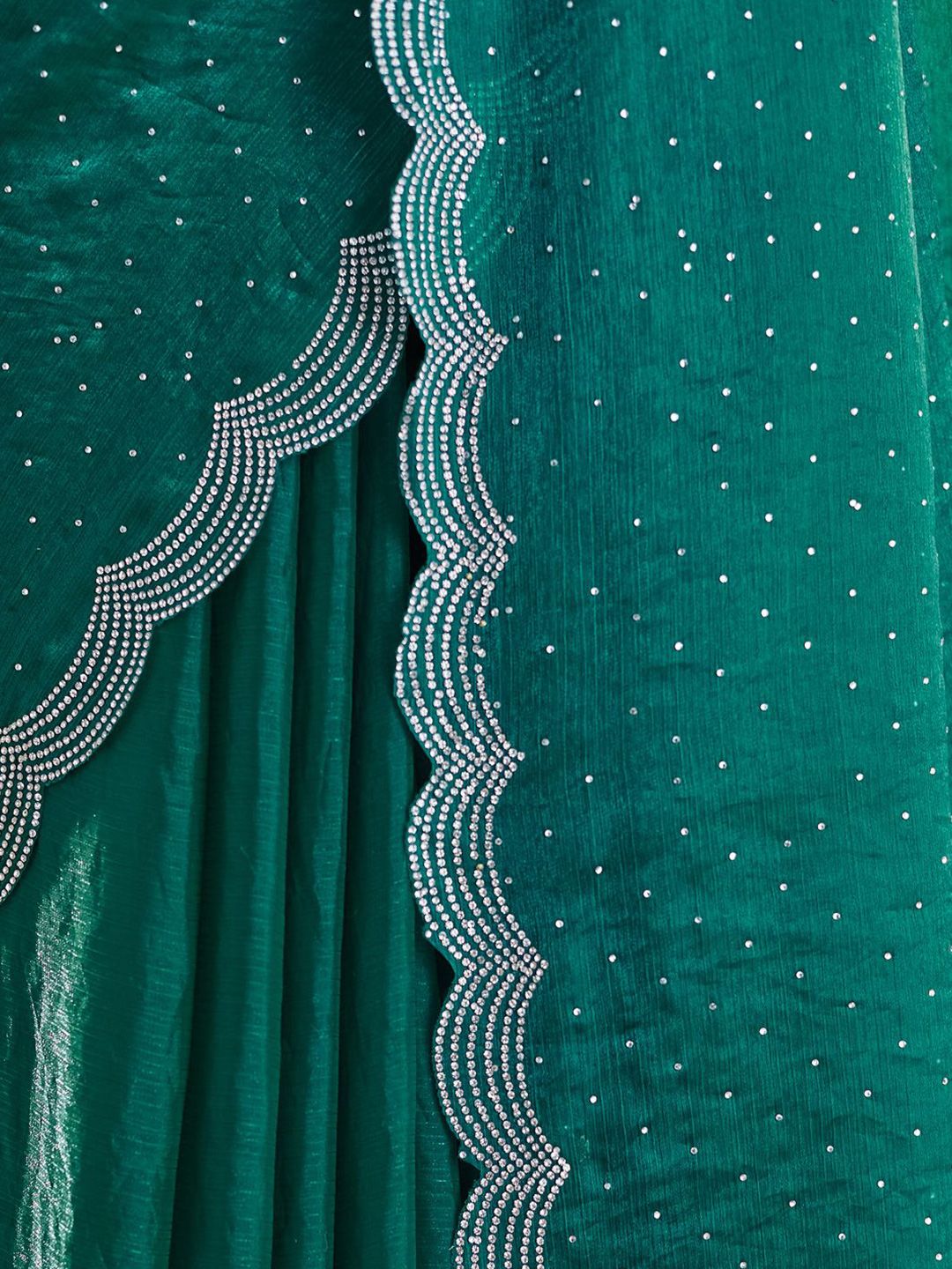 kasee Embellished Beads and Stones Pure Silk Saree