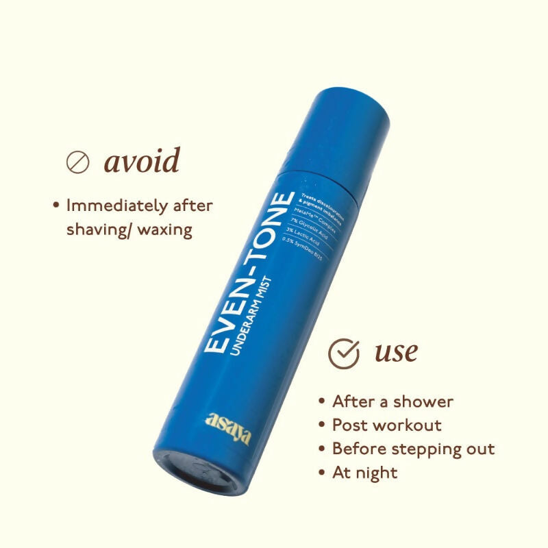 Asaya Depigmentation Underarm Mist for Dark Underarms with MelaMe Complex