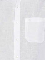 Ramraj Cotton Mens Linen Full Sleeve White Shirt