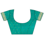 Joban Fashion Sea Green Banarasi Soft Silk Woven Saree - Distacart