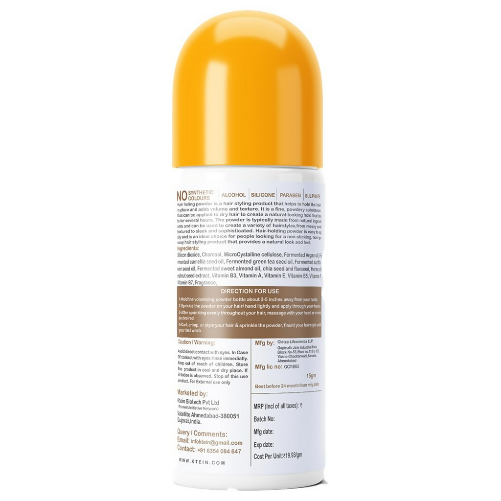 Ktein Natural 100% Plant Based Hair Styling Powder