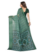 Vamika Cotton Green Jari Border Bollywood Style Saree (VASU GREEN) - Distacart