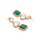 Nuyug Emerald Drop Anti Tarnish Sparkle Earrings - Distacart