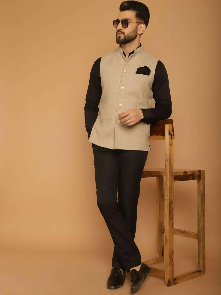 Even Apparels Pure Wool Nehru Jacket - Off White