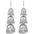 Afghani Kashmiri Tribal Oxidized Dangle Long Earrings