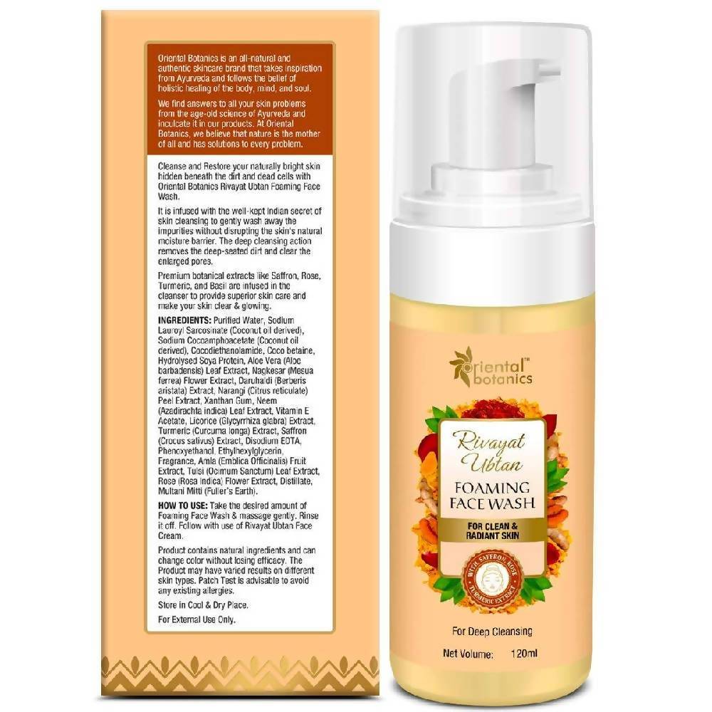 Oriental Botanics Ubtan Foaming Face Wash