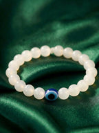 NVR White Crystal Evil Eye Bracelet for Men & Women - Distacart