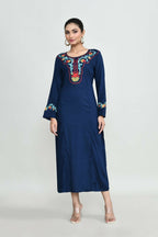 Joban Fashion Blue Rayon Tunic