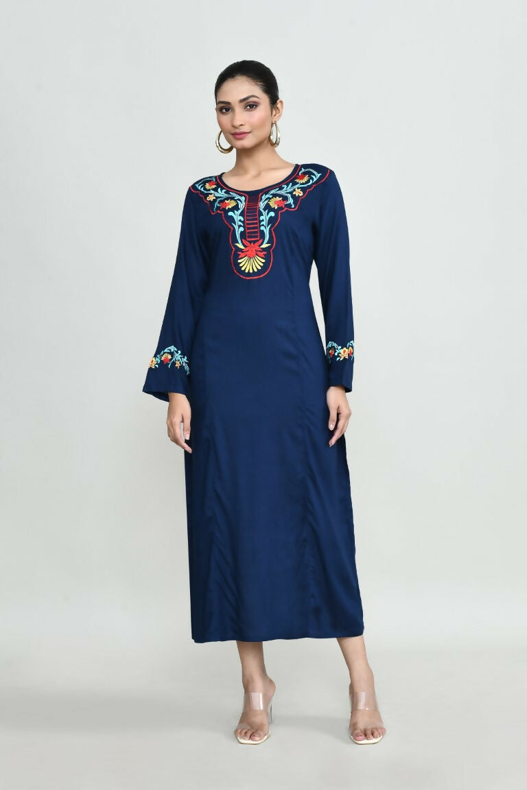 Joban Fashion Blue Rayon Tunic
