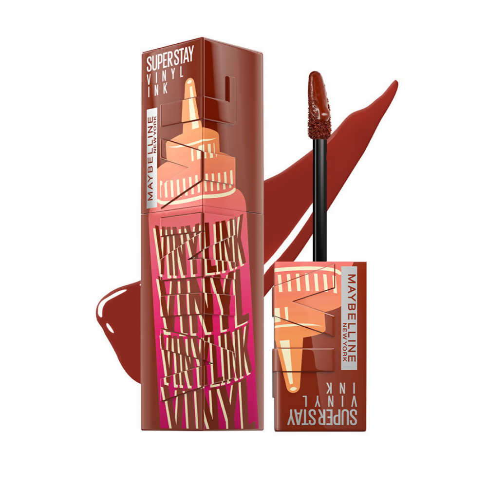 Maybelline New York Super Stay Vinyl Ink Liquid Lipstick, Instant Shine Lasts Up To 16H - Sweet N Sour Sauce