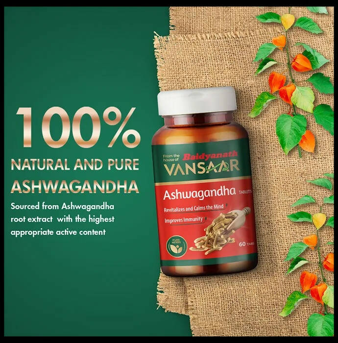 Baidyanath Vansaar Ashwagandha Tablets - Distacart