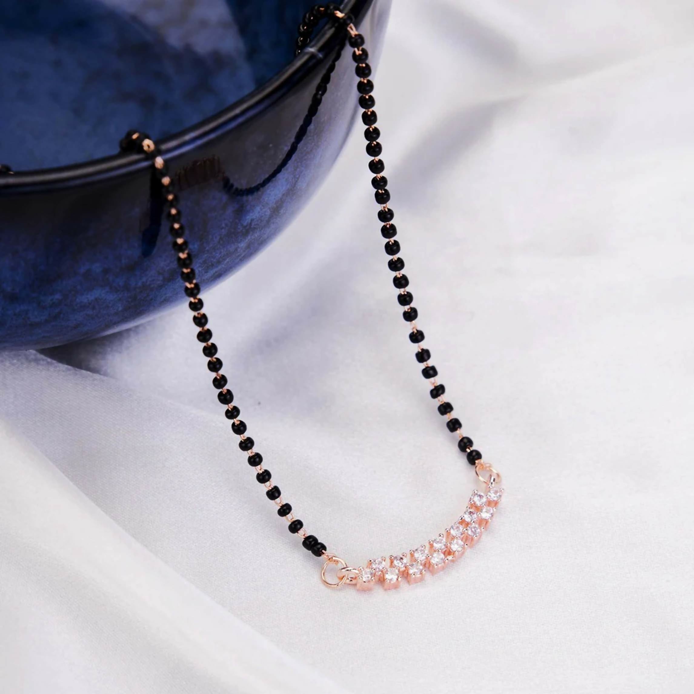 Joban Fashion Women White Ad Mangalsutra - Distacart