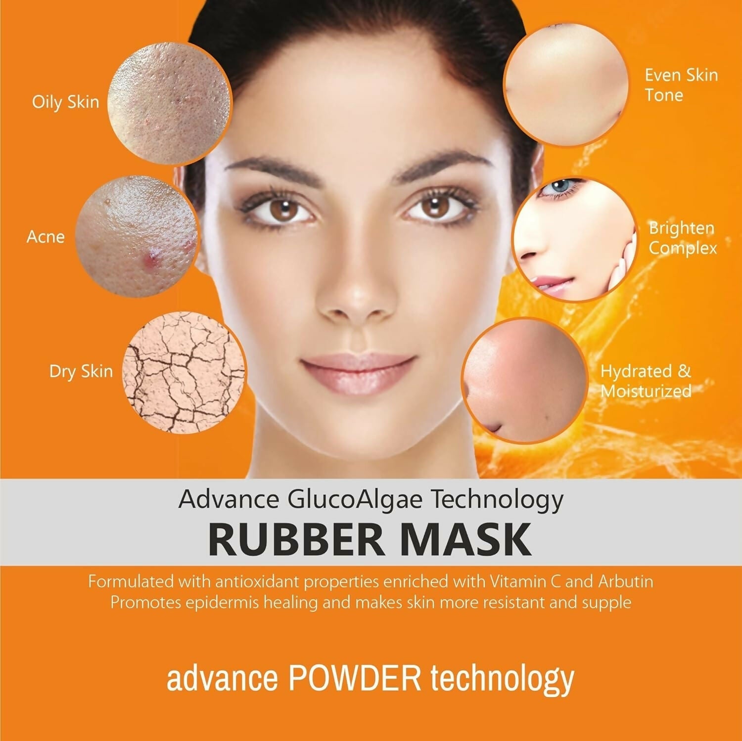 Purobio Algae Peel off Face Mask Brightening Vitamin C Facial Mask