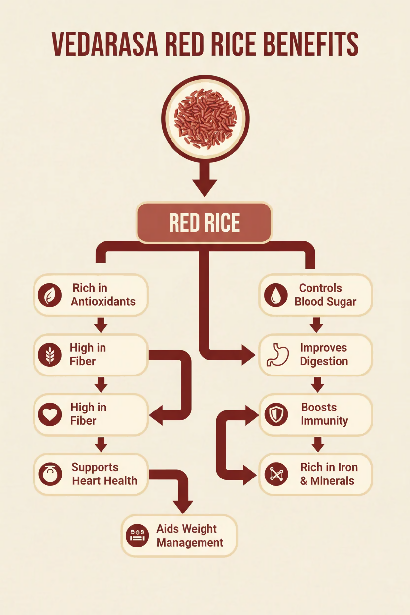 VedaRaSa Natural & Organic Red Rice - Distacart