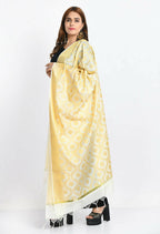 Mominos Fashion Moeza Women's Banarsi Silk All Over Woven Design Orange Dupatta - Distacart