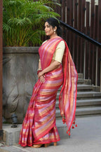 Beatitude Multicolor Tissue Silk Saree