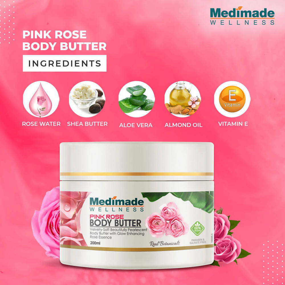 Medimade Wellness Pink Rose Body Butter