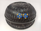 Terracotta Ear Studs-Blue