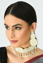 Mominos Fashion Johar Kamal Handicraft Pearls Necklace with Earrings For Women - Distacart