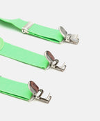 Manet Boys Solid Suspenders - Green