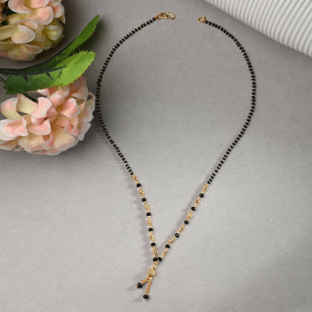 AanyaCentric Gold-plated Mangalsutra & Ring Set - Distacart