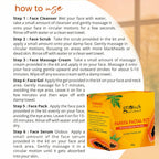 Globus Naturals Papaya Facial Kit For Blemish Free Skin & Anti-Pigmentation, 6 Steps - Distacart