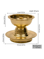 Spillbox Gold-Toned Brass Udupi Nanda Pooja Essential