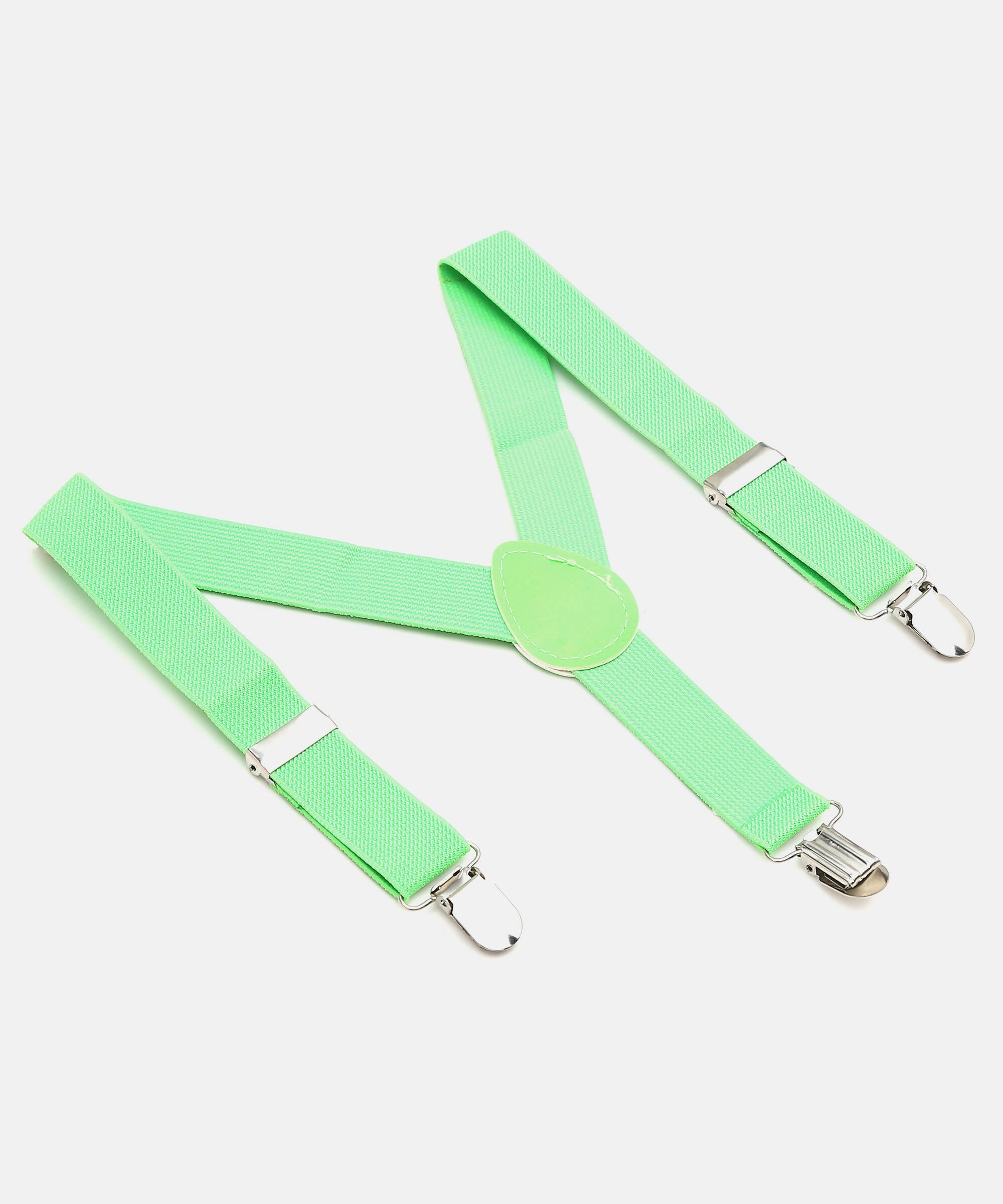 Manet Boys Solid Suspenders - Green