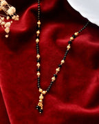 VOJ Gold Plated Round Design Beaded Chain Mangalsutra - Distacart