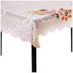 Kuber Industries Floral Cotton 6 Seater Dinning Table Cover
