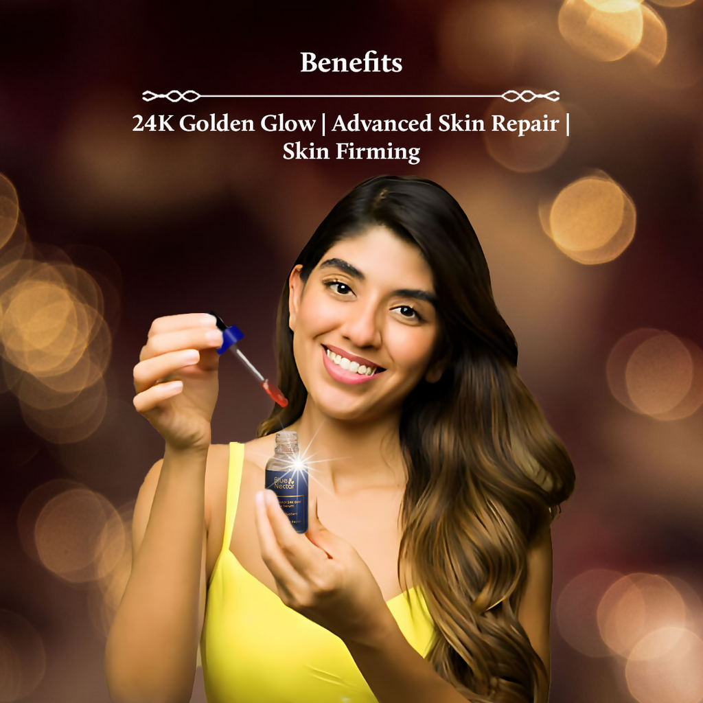 Blue Nectar Kumkumadi 24k Gold Face Serum - Distacart