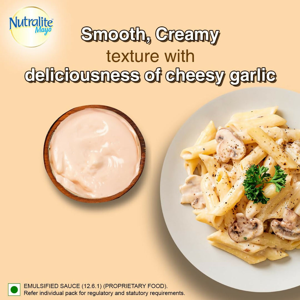 Nutralite Mayo Cheesy Garlic|Eggless Mayonnaise