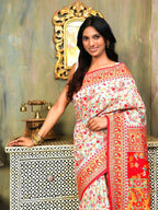 Shree Shyam Fashion Linen Cotton(Woven Work) Multicolour Saree - Distacart