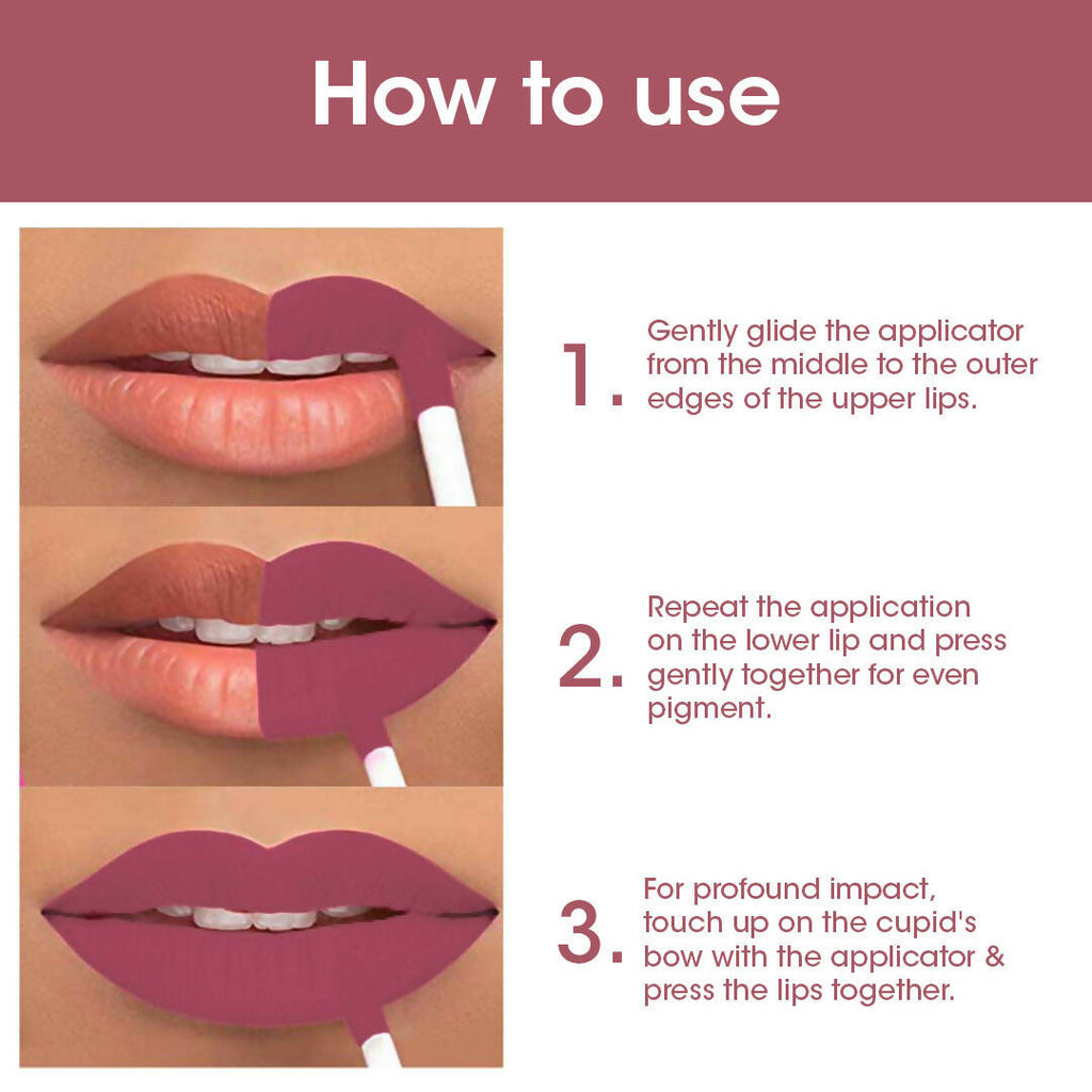 TAC - The Ayurveda Co. Liquid Matte Nude Lipstick
