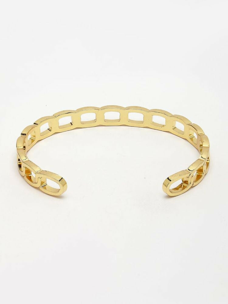 NVR Men's Gold Plated Cuff Bracelet - Distacart