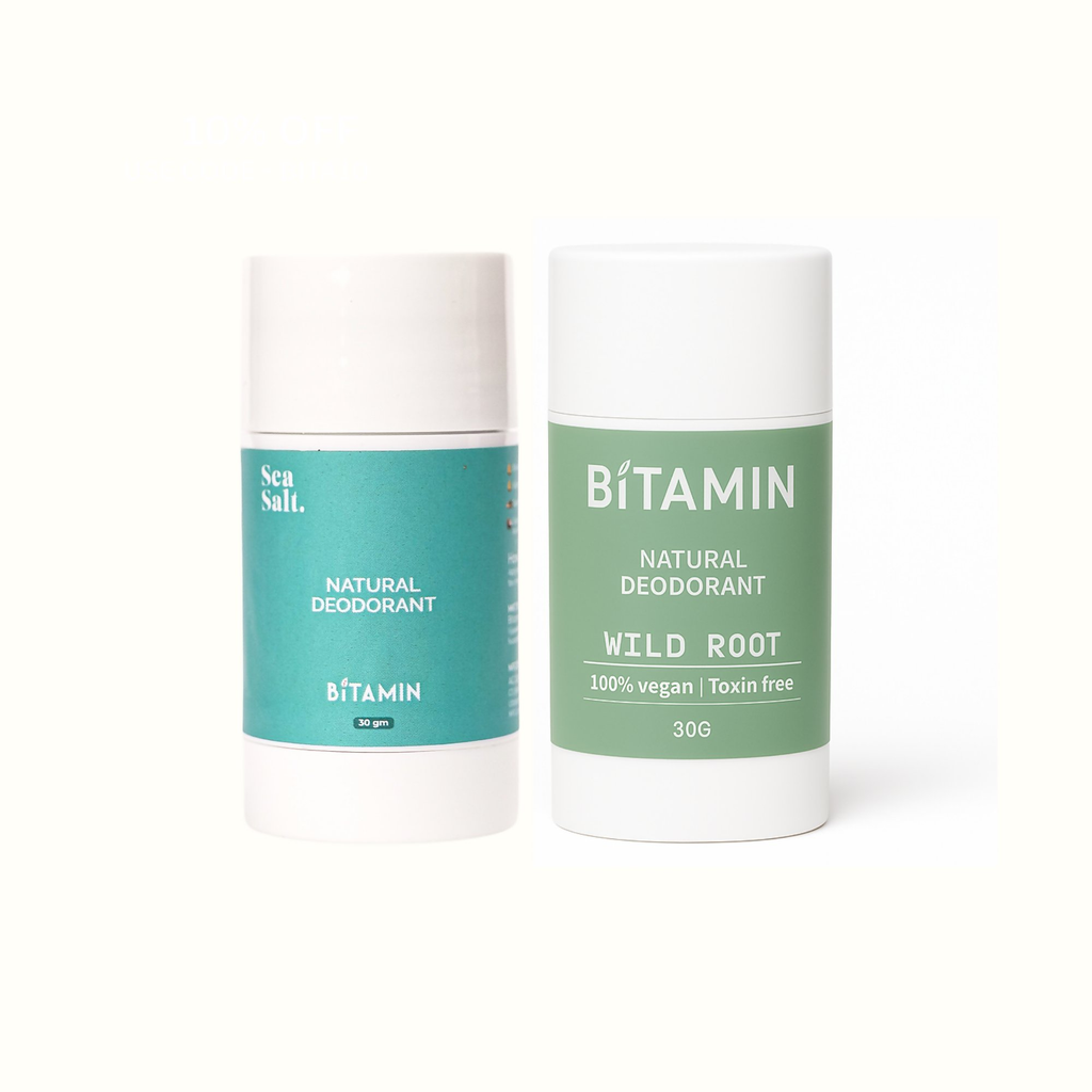 Bitamin Natural Deodorant Wild Root, Sea Salt Roll On