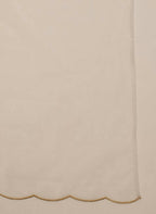 FIORRA Women's White Georgette Anarkali Kurta With Dupatta