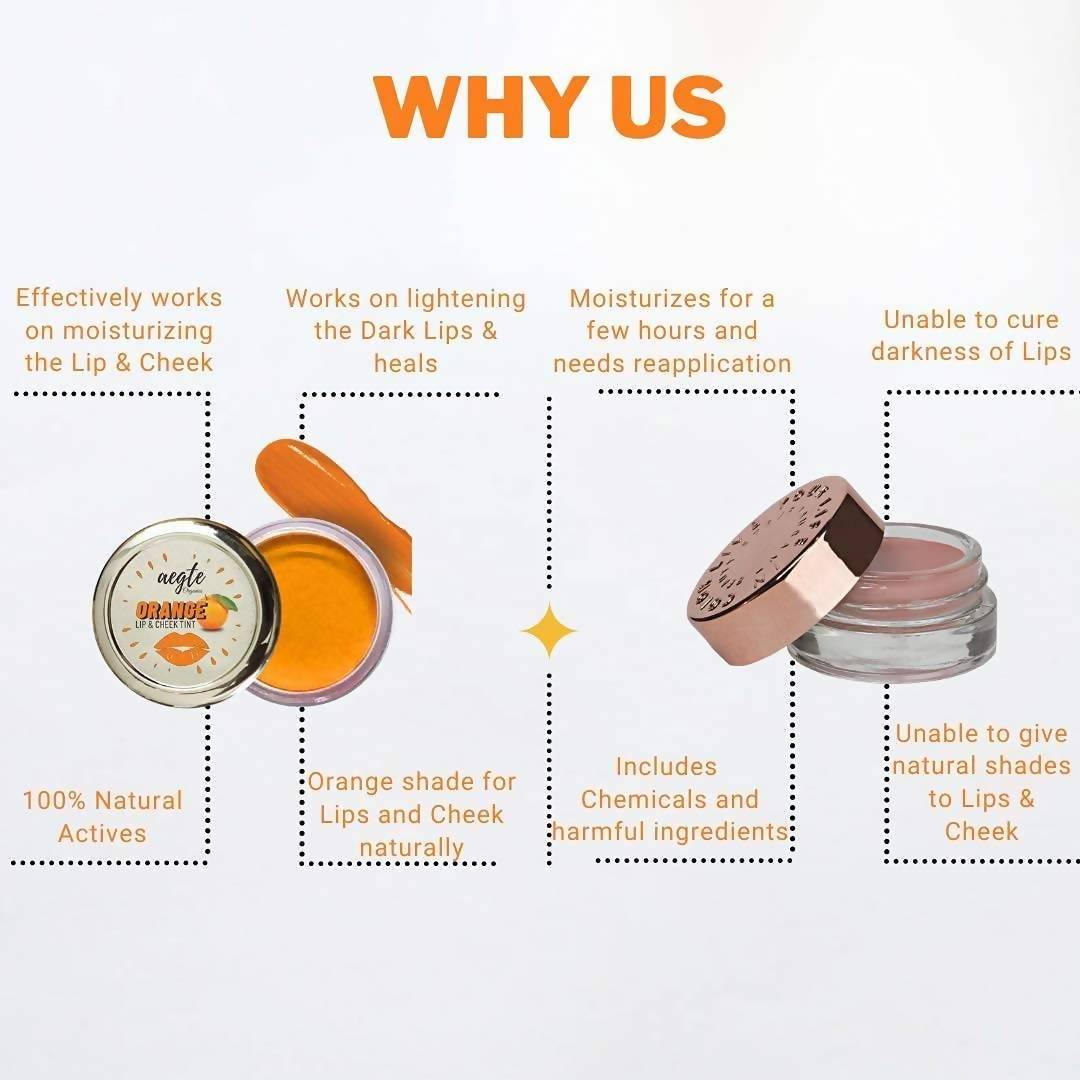 Aegte Organics Orange Peel Lip & Cheek Tint Balm