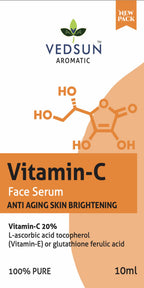 Vedsun Naturals Vitamin C Face Serum Anti Ageing Daily Glow for Men & Women