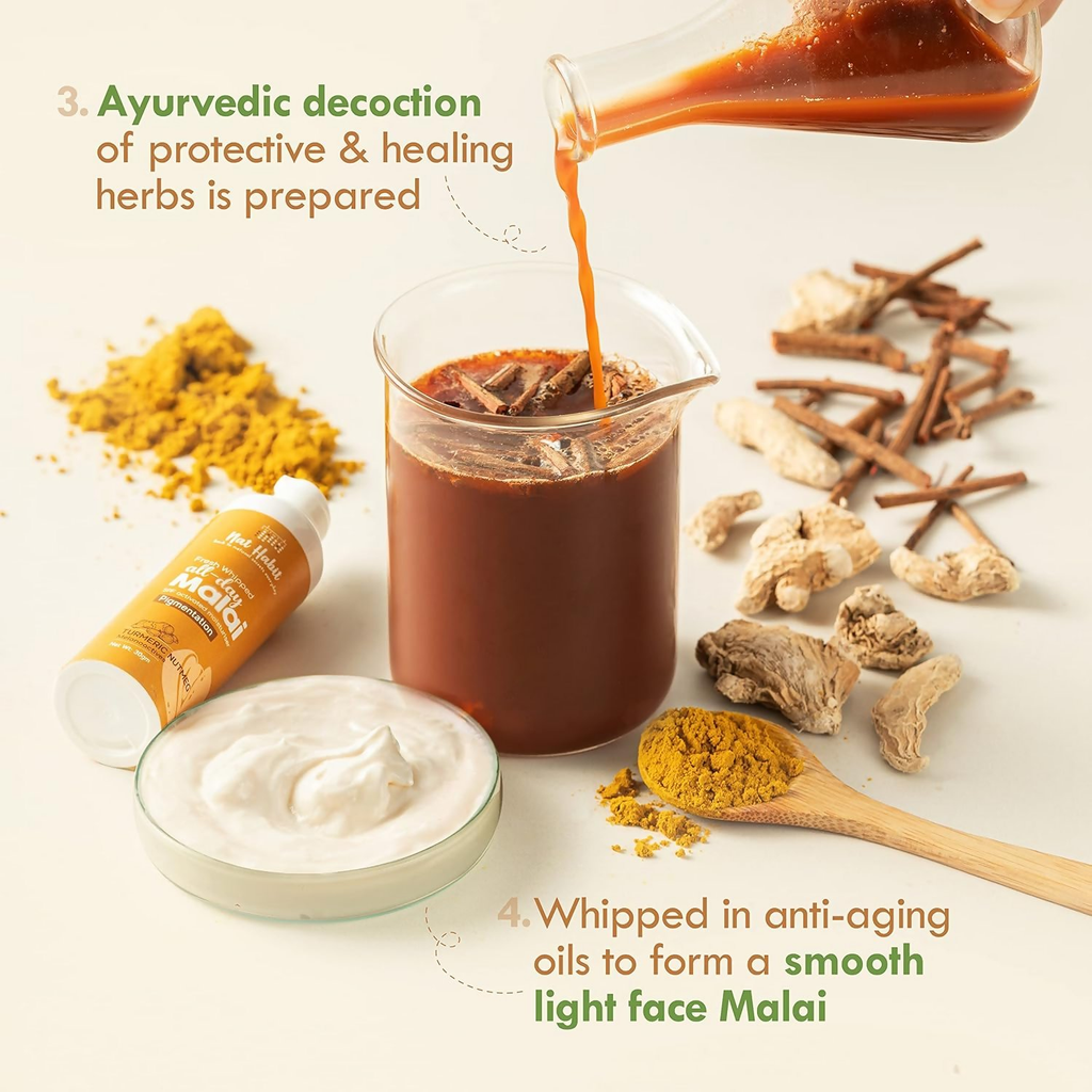 Nat Habit Turmeric Face Malai Cream For Skin Glow - Distacart