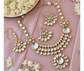 Joban Fashion Hand Made High Quality Gold Plated Base Metal Alloy Kundan Stone Studded Kundan Jewellery Set