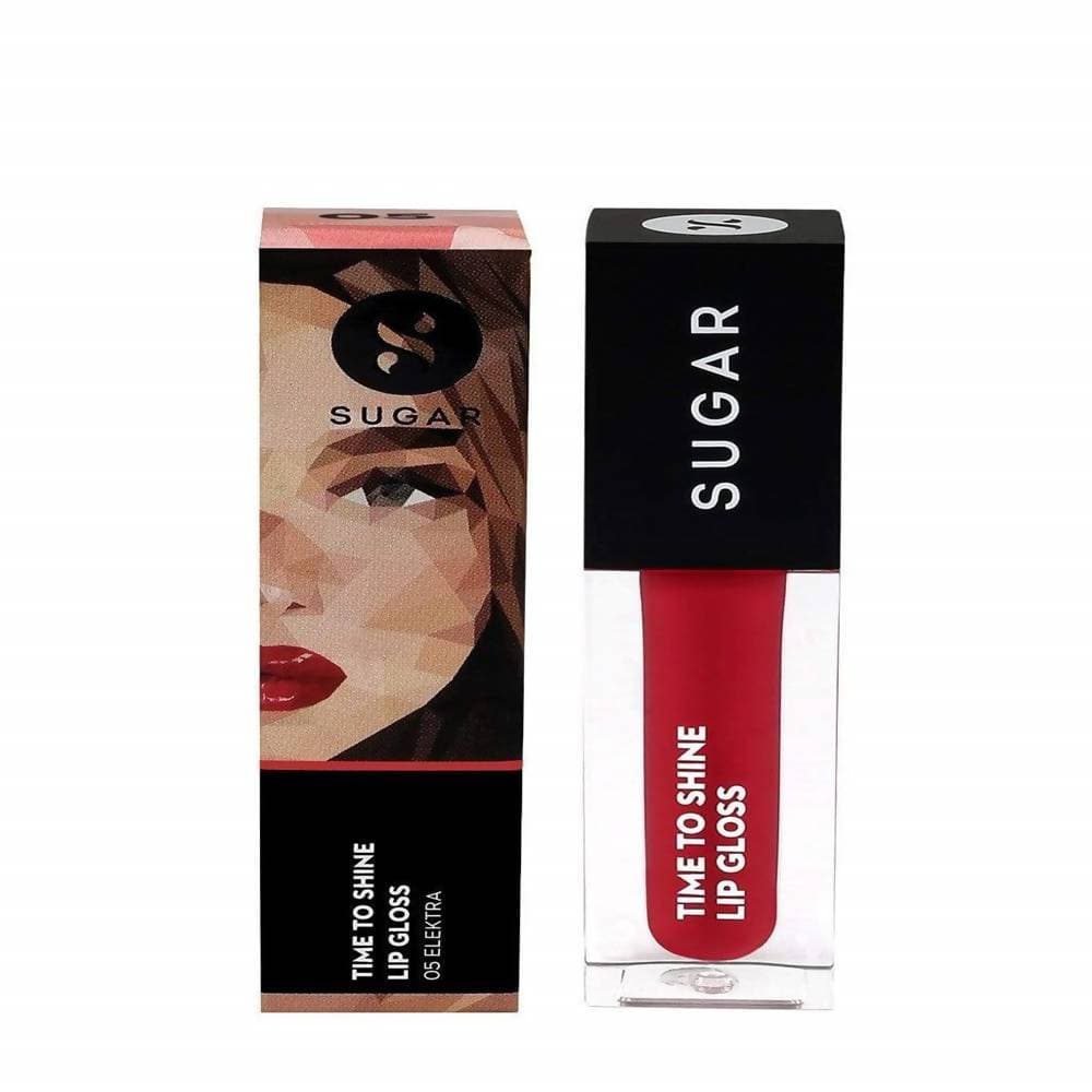 Sugar Time To Shine Lip Gloss - Elektra (Bright Orange Red)